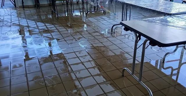 photo  toutes les salles affectées au centre aéré de sées (orne) ont été touchées par les inondations, ce jeudi 12 février 2026.  &copy;  ouest-france 