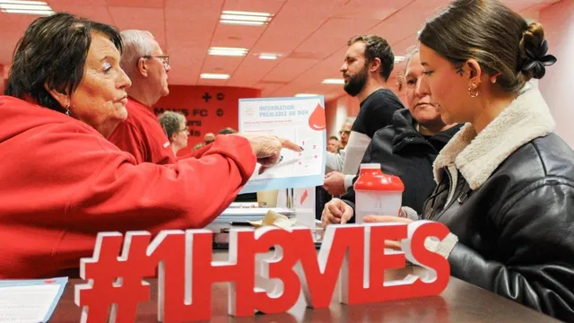 photo info 24 Heures du don du sang : la 10e édition atteint un record de fréquentation 