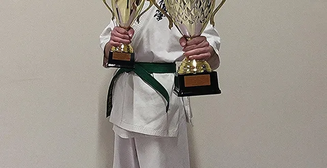 photo  raphaël gauthier pratique le kyokushinkai depuis 9 ans au racing club doué kyokushinkai.  &copy;  co 