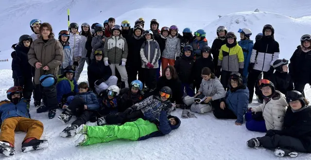 photo  les quatrièmes du collège saint-paul durant leur séjour.  &copy;  dr 