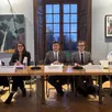 photo  de gauche à droite : renato cavarelli, directeur départemental de la police nationale, elodie casanovas, procureure d’alençon, hervé tourmente, préfet de l’orne, christophe bogliolo, procureur d’argentan, et alexandre vignau, commandant du groupement de gendarmerie de l’orne. 