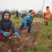 photo  des élèves de l’école saint-germain-des-prés ont participé, mardi, à une opération de plantation de haie dans leur commune afin de les sensibiliser à la préservation de la biodiversité. 