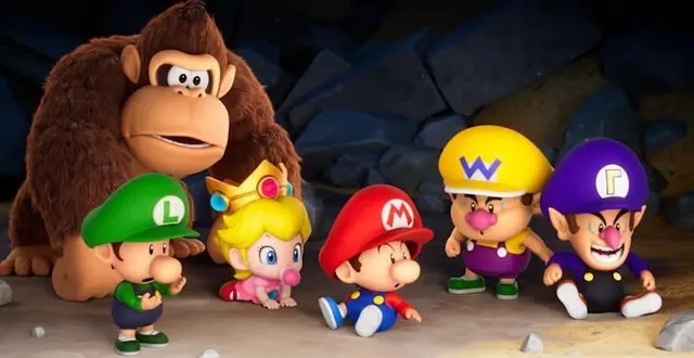 photo  dans le mode aventure de mario tennis fever, le joueur incarne bébé mario. on y découvre également bébé waluigi pour la première fois !  &copy;  nintendo 