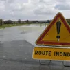 photo deux routes sarthoises sont partiellement inondées.