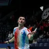 photo christo popov et l’équipe de france masculine de badminton sont en demi-finales des championnats d’europe par équipes à istanbul (turquie).