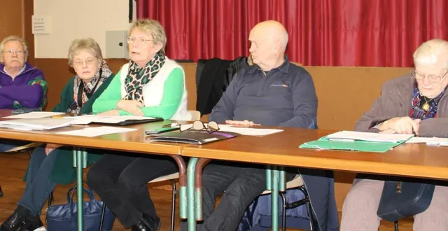 photo  de gauche à droite : lionel mousset, danièle noël-gérard, marie-josée burel, andré berthou et thérèse deslandes.  &copy;  ouest-france 
