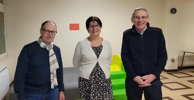 photo  gilles et isabelle lubin (secrétaire et trésorière) aux côtés de jean-pascal maudet, président du comité.  &copy;  le maine libre 