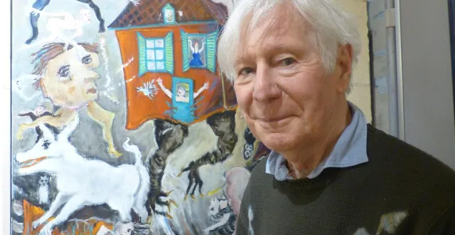 photo  le peintre a installé son atelier à angers pour continuer à peindre.  &copy;  ouest-france 