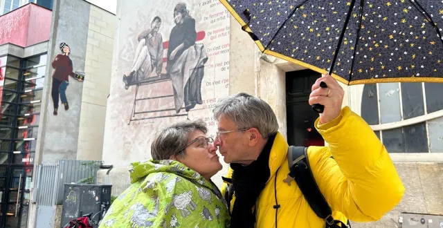 photo  angers, le 12 février 2026. chantal et dominique se sont rencontrés dans un camp de vacances.  &copy;  co – camille rivieccio 