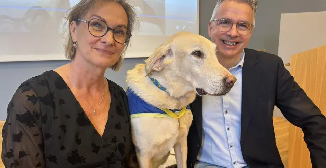photo  joumi va profiter d’une retraite bien méritée chez ses deux référents du grand feu, estelle thibaud-louis et laurent féron, à l’origine de son intégration dans le centre de rééducation.  &copy;  co - gabin chamereau 