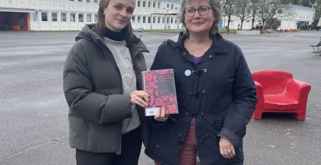 photo  margot vincent, assistante en service civique des coordinateurs pédagogiques, et sandrine weil, coordinatrice pédagogique du lycée nouvelle chance.  &copy;  ouest-france 