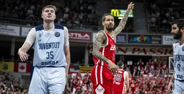 photo  contre badalone, mardi 10 février 2026, jeremiah hill a inscrit 24 points en deuxième mi-temps.  &copy;  bcl 