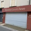 photo  au lendemain du braquage, la bijouterie de connerré est demeurée fermée. 