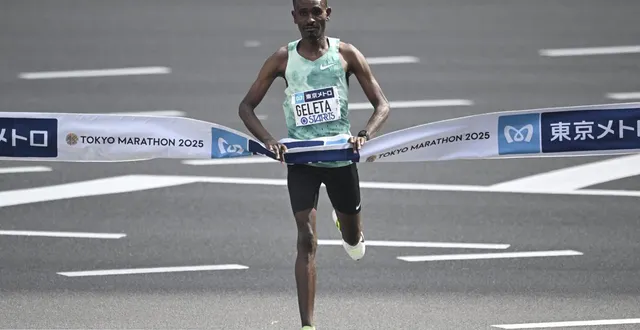 photo  l’éthiopien deresa geleta, deuxième du marathon de tokyo est aligné sur le marathon de séville.  &copy;  yuichi yamazaki / afp 