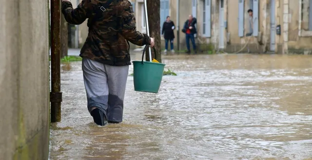 photo  les pluies attendues ce dimanche 15 février 2026 en deux-sèvres obligent à la prudence, malgré la décrue annoncée.  &copy;  co - marie delage 