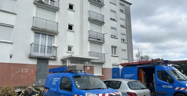 photo  les locataires ont pu réintégrer leur logement en début d’après-midi ce samedi 14 février 2026, après l’intervention d’enedis.  &copy;  le maine libre 