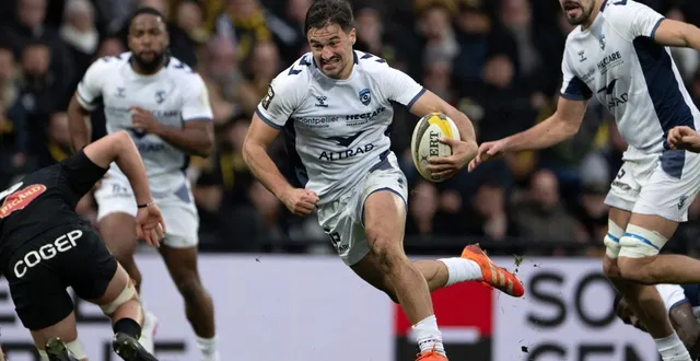 photo  montpellier a confirmé sa dynamique actuelle en allant s’imposer logiquement samedi 14 février, à la rochelle (43-33)  &copy;  xavier leoty / afp 