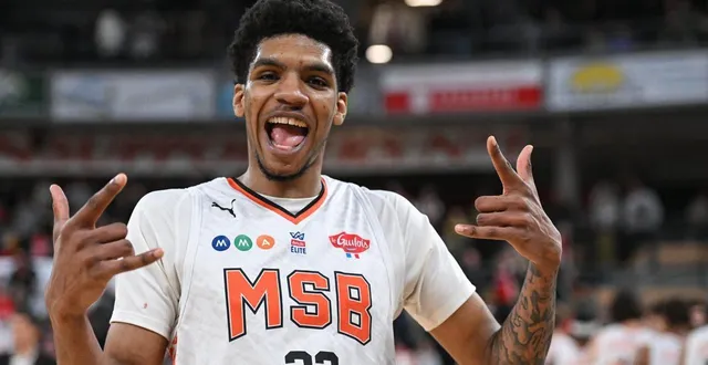 photo  lucas duféal peut être heureux. le mans a signé une très probante victoire collective et défensive sur le parquet de chalon.  &copy;  photopqr/journal saône-et-loire/maxppp 