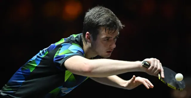 photo  thibault poret dispute la finale du wtt contender de channai ce dimanche.  &copy;  adek berry / afp 