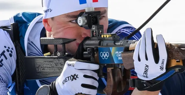 photo  éric perrot lors de la poursuite des jo 2026 de milan-cortina, ce dimanche 15 février à antholz-anterselva.  &copy;  francois-xavier marit / afp 