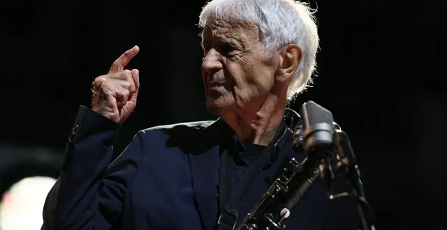 photo  le musicien et saxophoniste français michel portal se produit sous le chapiteau lors de la 43e édition du festival jazz in marciac le 4 août 2021. photo d’archives.  &copy;  sébastien lapeyrere / hans lucas via afp 