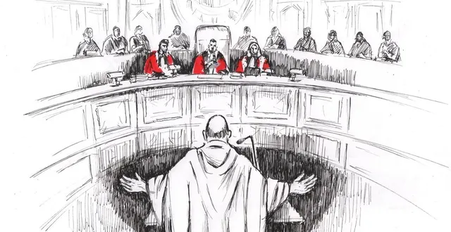 photo  une illustration libre, vingt-deux ans plus tard, du procès à la cour d’assise d’angers de l’abbé jean bréhéret, comdamné pour viols sur mineurs de moins de 15 ans, en 2004.  &copy;  rik 