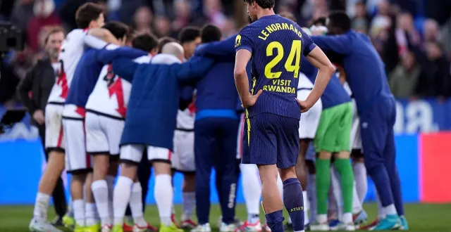 photo  l’atlético de madrid a concédé une deuxième défaite de suite ce dimanche 15 février face au rayo, en liga.  &copy;  angel martinez / afp 