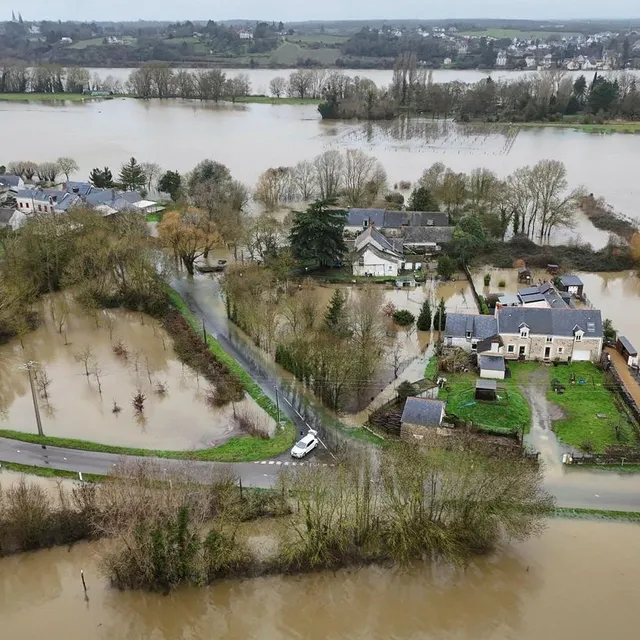 photo le hameau des aireaux vu du ciel.  ©  vincent michel / ouest-france