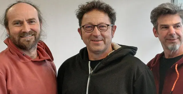 photo  mickaël herguais, jean legendre, et erwan frazier ont fondé lucien gustave trio. 
