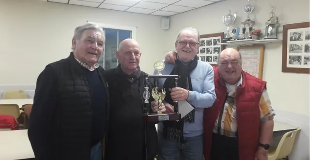 photo  samedi 7 février, la société de boule de fort l’union comète a organisé la finale du challenge du couasnon, auquel quarante-cinq équipes ont participé. en finale et après une bataille acharnée, patrick david et andré robert se sont imposés face à yvan gilbert et serge gaillard, sur le score très serré de 12 à 11. jean-philippe ménard et jacky germain complètent le podium. le challenge des débutants (un sociétaire, un débutant) vient désormais de débuter. la finale se tiendra le dimanche 29 mars à 15 h 30. il reste encore quelques places : les inscriptions doivent être faites au plus vite.  &copy;  document remis 