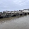 photo l’eau continue de monter en maine-et-loire. ici, la maine, au pont de verdun ce lundi 16 février.