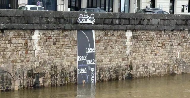 photo  ce lundi 16 février 2026, la crue n’a pas atteint celle de 1996… pas encore.  &copy;  co 