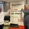 photo pierre freal, chef de projet, et fabrice lamare, gérant d’applidev', ouvrent une agence à alençon.