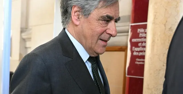 photo  françois fillon à la cour d’appel de paris en avril 2025, lors du troisième procès.  &copy;  afp 