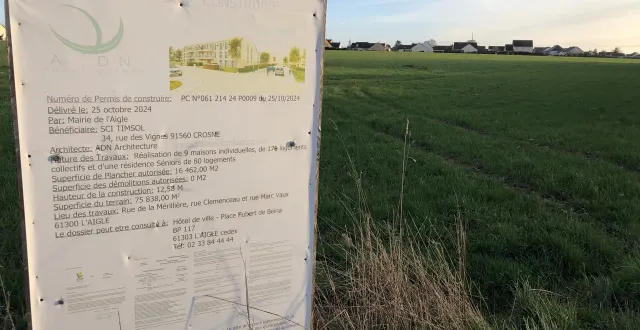 photo  l’emplacement où a été déposé le permis de construire, en haut de la rue clemenceau, au bout du quartier de l’horloge.  &copy;  ouest-france 