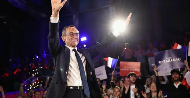 photo  boulogne-billancourt, 11 mai 2025. bruno retailleau a voulu couper l’herbe sous le pied de ses rivaux à droite.  &copy;  afp 