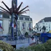 photo en raison d’un incident, un manège de la fête foraine de granville (manche) est partiellement fermé.