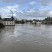photo le loir a commencé à déborder à la flèche (sarthe).