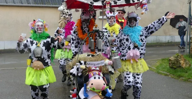 photo  neige le matin, pluie l’après-midi, le carnaval s’est finalement déroulé dans la salle polyvalente et c’était… vachement bien quand même.  &copy;  le maine libre 