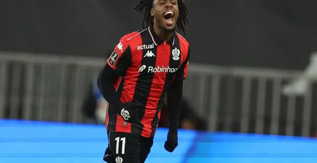 photo  elye wahi lors du match contre brest le 1er février.  &copy;  valery hache / afp 