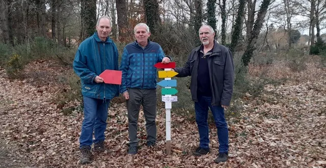 photo  la mise en place du balisage.  &copy;  les randonneurs parignéens 