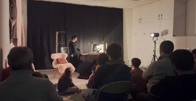 photo  la représentation de « le renne du soleil » d’agnès eymond a réuni une quarantaine de spectateurs.  &copy;  co 