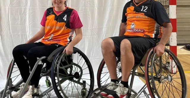 photo  camille et david lambert, habitants de val-d'erdre-auxence, feront partie de l’équipe handibasket de l’acbb qui affrontera l’as niort, samedi 28 février, dans la salle de sport de la commune.  &copy;  ouest-france 
