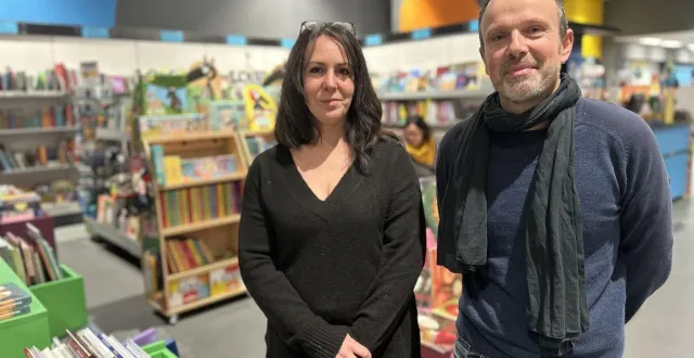 photo  angers, hier lundi 16 février 2026. enrica fourès et frédéric guinehut portent le projet de reprise du magasin sadel de la rue vaucanson avec séverine lelong (absente sur la photo).  &copy;  co 