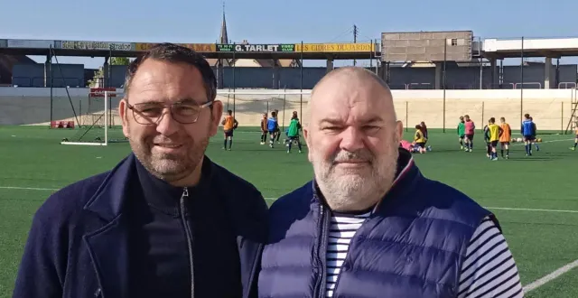 photo  johan gallon (à gauche), directeur des activités de l’association sm caen, en compagnie de son président jean-luc pignol.  &copy;  ouest-france 