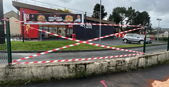 photo  l'accident s'est produit à hauteur de quick, avenue georges-durand.  &copy;  photo le maine libre 