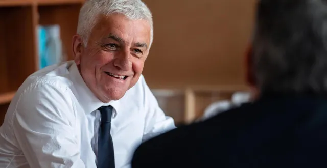 photo  hervé morin, président (les centristes) de la région normandie.  &copy;  jeanne gobin, archives ouest-france 