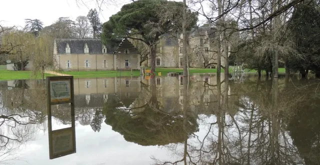 photo  le parc de la guyonnière sous les eaux, hier après midi.  &copy;  ouest-france 