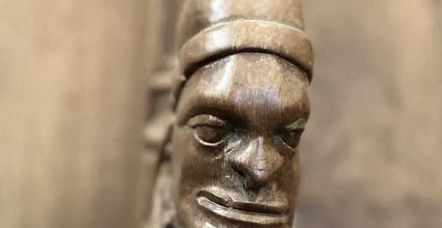 photo  cette sculpture du xve siècle semble heureuse de la tournure que prend le concours.  &copy;  co 