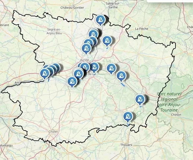 photo ce mercredi 18 janvier, une vingtaine de routes sont désormais interdites à la circulation en maine-et-loire, toujours en vigilance route aux crues.  ©  capture d’ecran inforoutes49